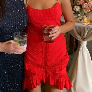 selfie leslie red dress